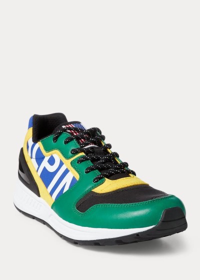 Zapatillas Polo Ralph Lauren Hombre Verdes / Multicolor - Train 100 Tech-Suede - JCNSD3750